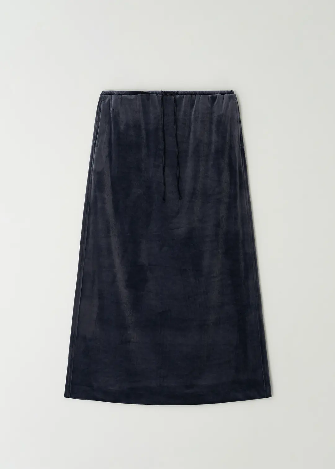 더라이 Velour Long Skirt(Blue) 상품 이미지 1