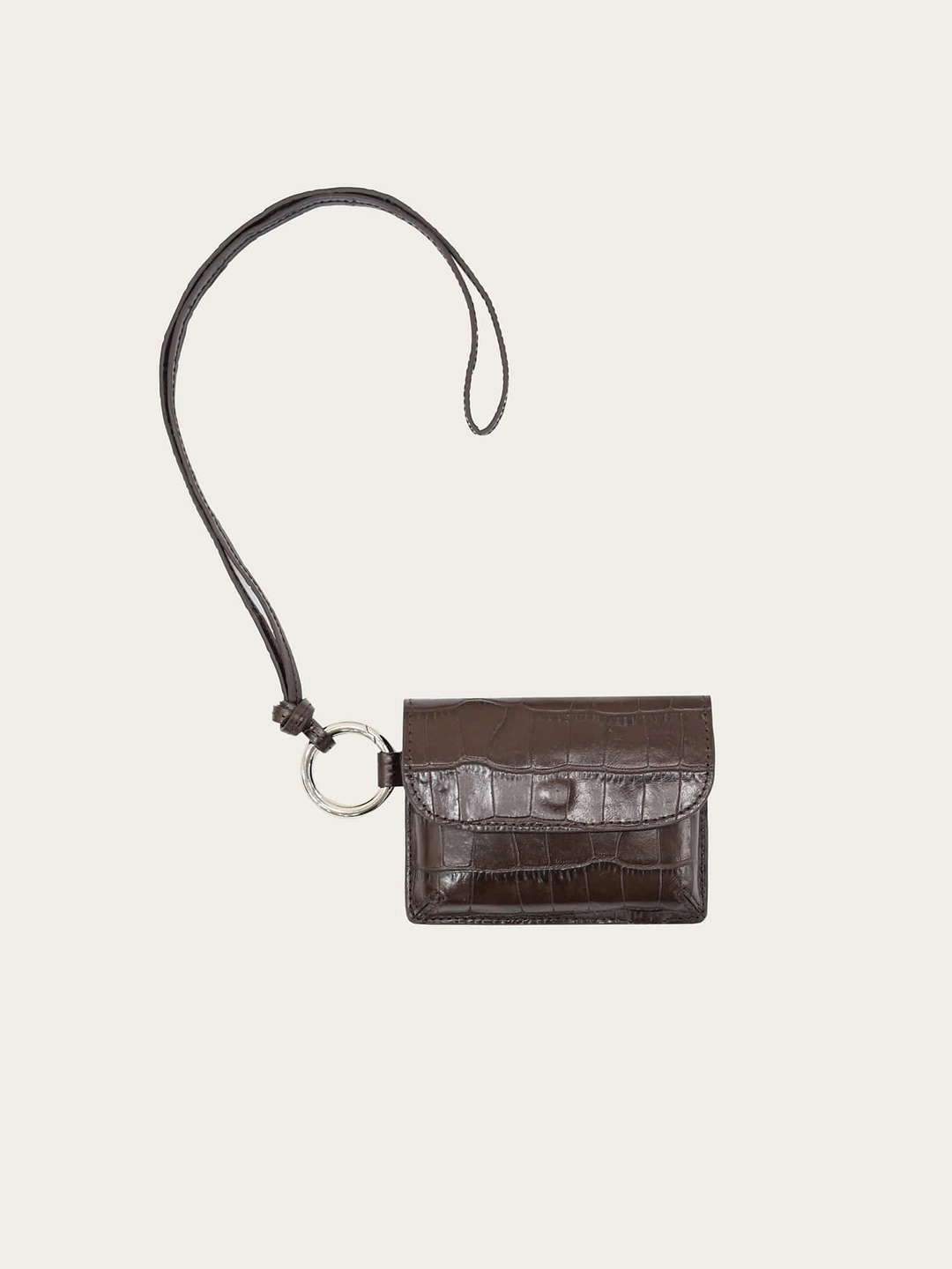 리본빛 (2차) Lucy Card Wallet - Brown 상품 이미지 3