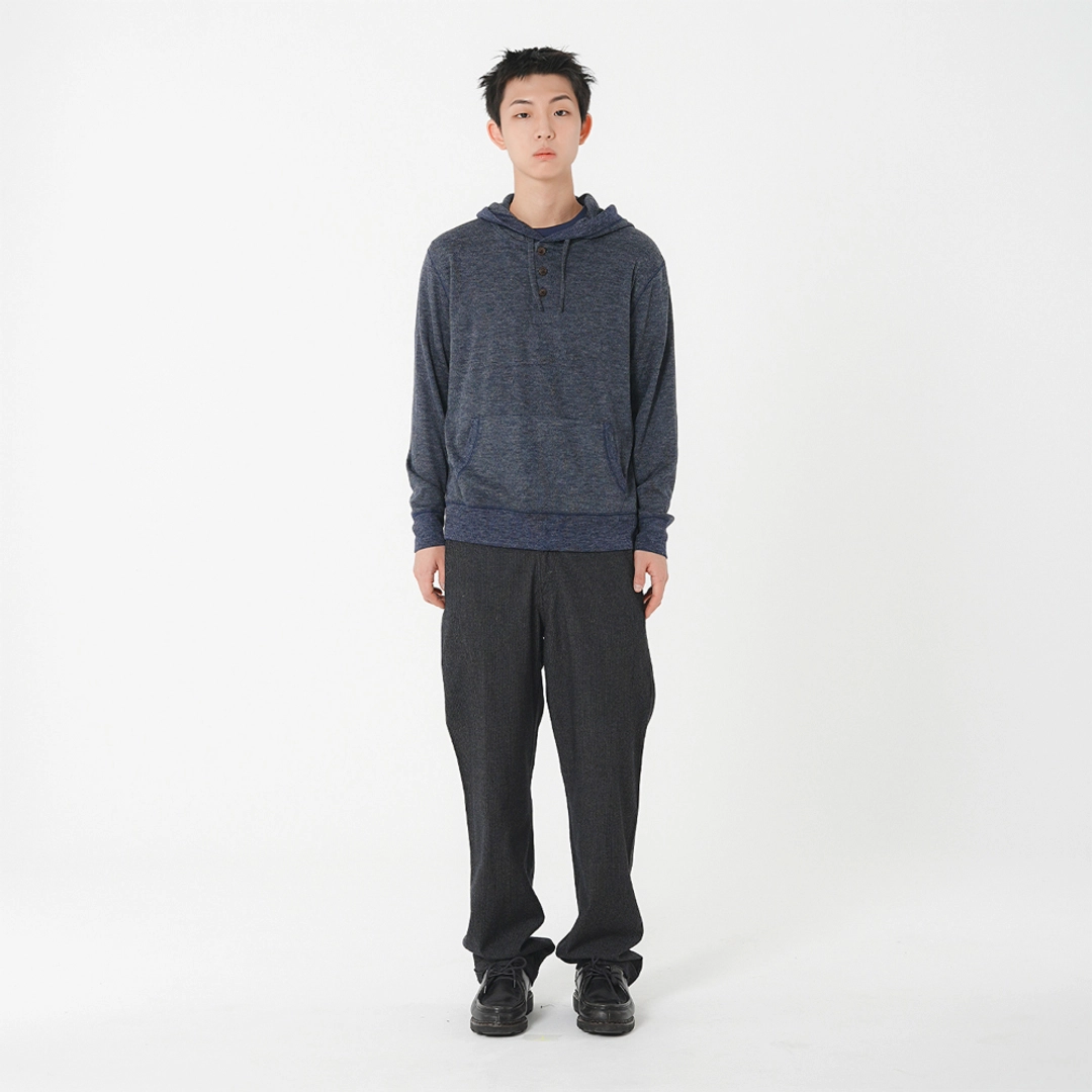 사파리스팟 Lightweight Knit Hoodie (Navy) 상품 이미지 2