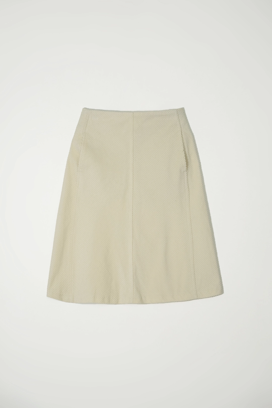 세이지먼트 AMBO CORDUROY FLARE HALF SKIRT_IVORY 상품 이미지 3