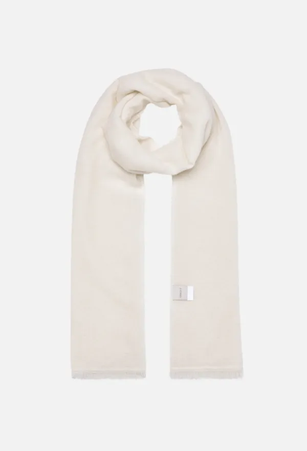 Cashmere Solid Muffler (Ivory)