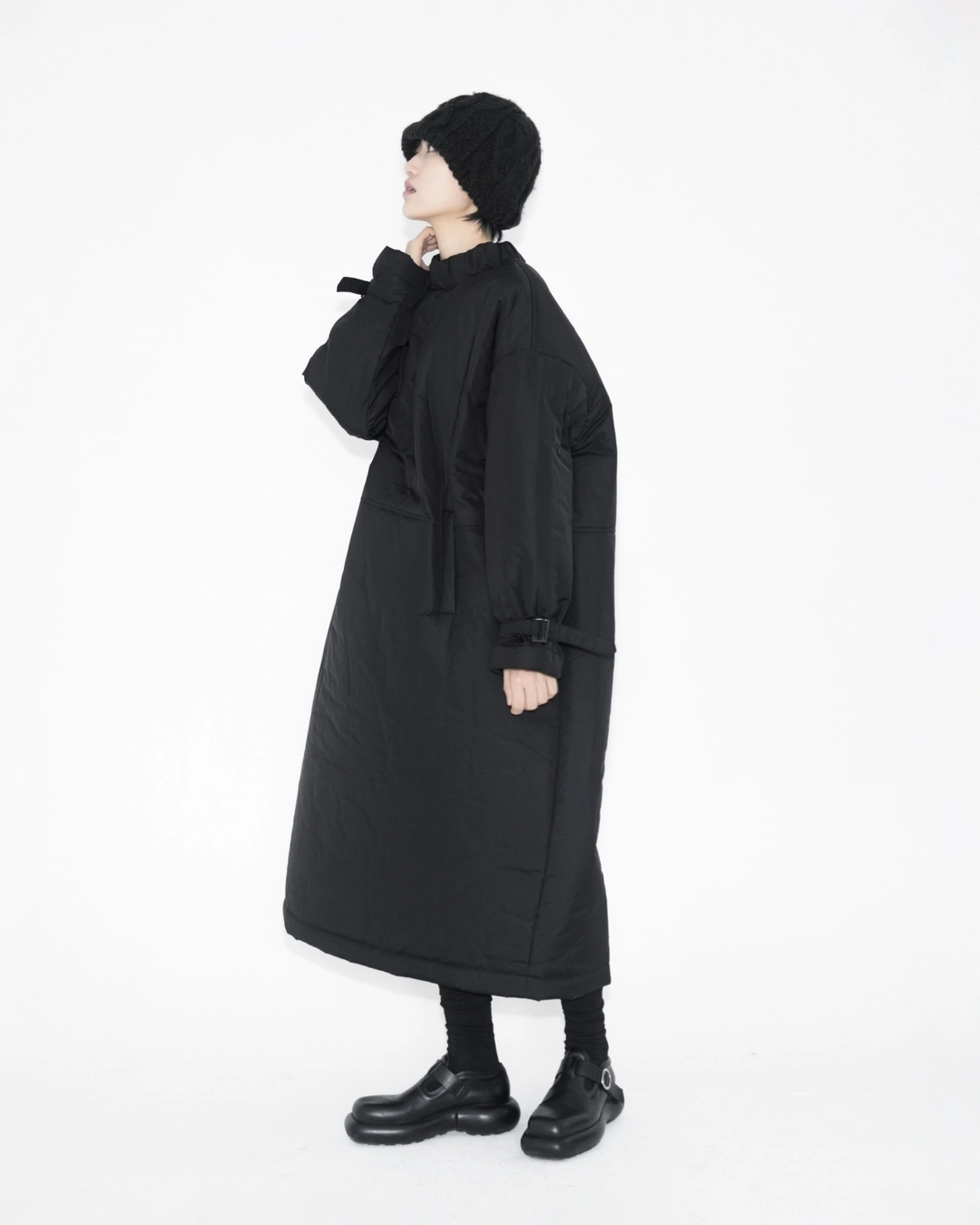 유노이아 muff pocket padding dress 상품 이미지 2