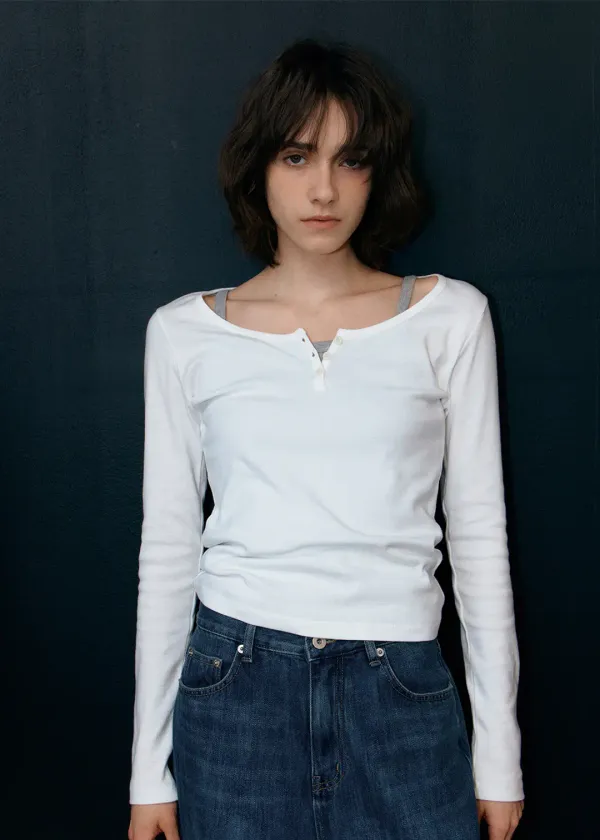 [16차] Scoop t-shirt (white)