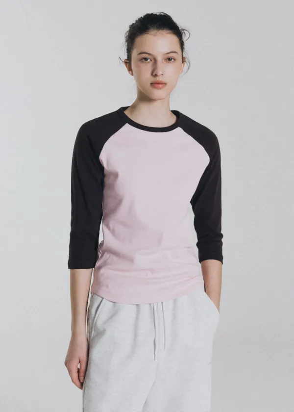 ANDS raglan long sleeve (pink)
