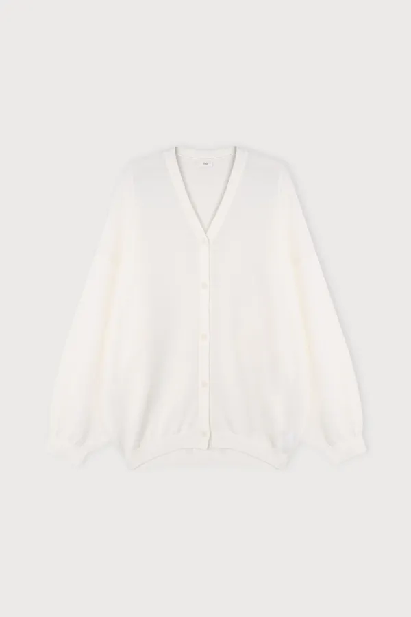 MERINO WOOL BUTTON CARDIGAN