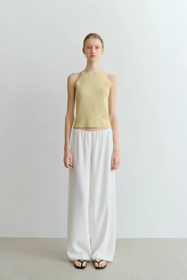 HALTER KNIT TOP_MUSTARD_OE2C2CKV40MST