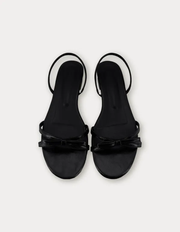 Bony Ribbon Sandal - Black