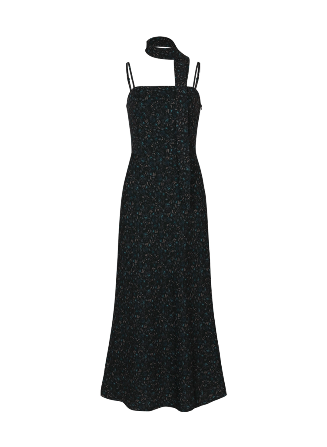 루루서울 Brooke Slim Dress (Scarf Set / Black) 상품 이미지 3