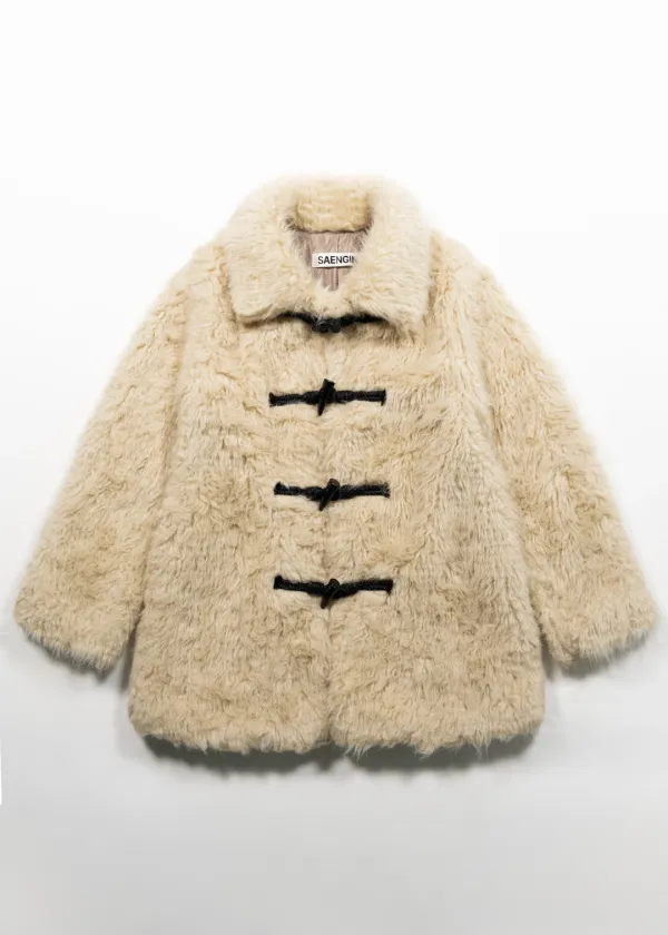 NIMBUS TOGGLE FUR COAT - BEIGE(5차 재입고)