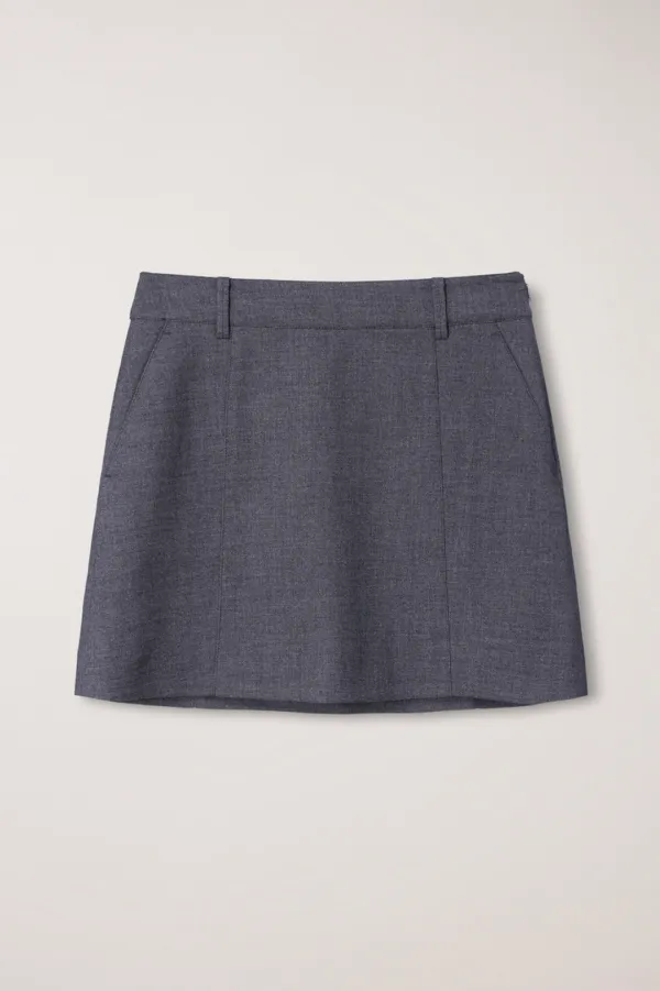 MINI SKIRT CHARCOAL GREY_UDSK6C201CG