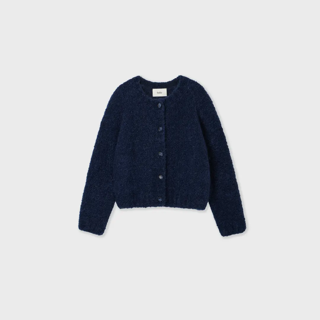  Superkid Mohair Cardigan (Navy)