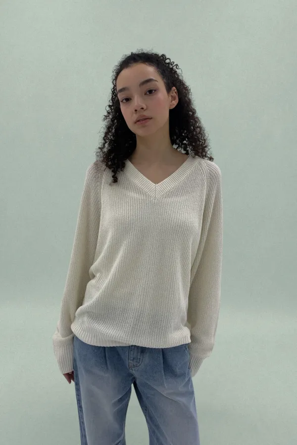 Amon knit / White