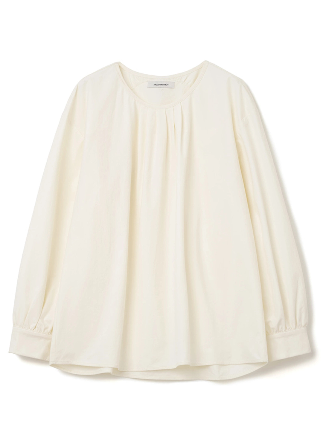 밀로 우먼 Round Shirring Blouse [Ecru] 상품 이미지 1