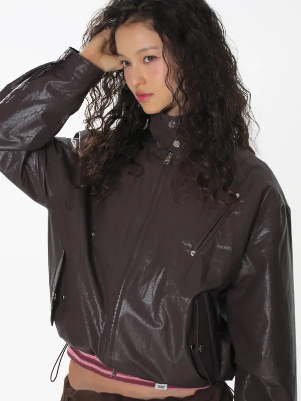 MISFIT WINDBREAKER BLOUSON_BROWN