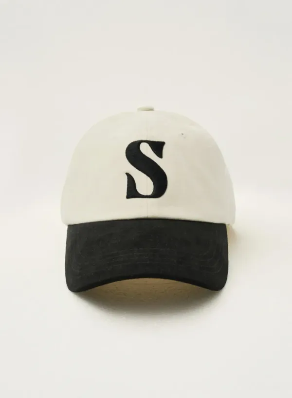 [RIIZE\'s Pick] Vintage Mix Casual Ball Cap - Cream Black