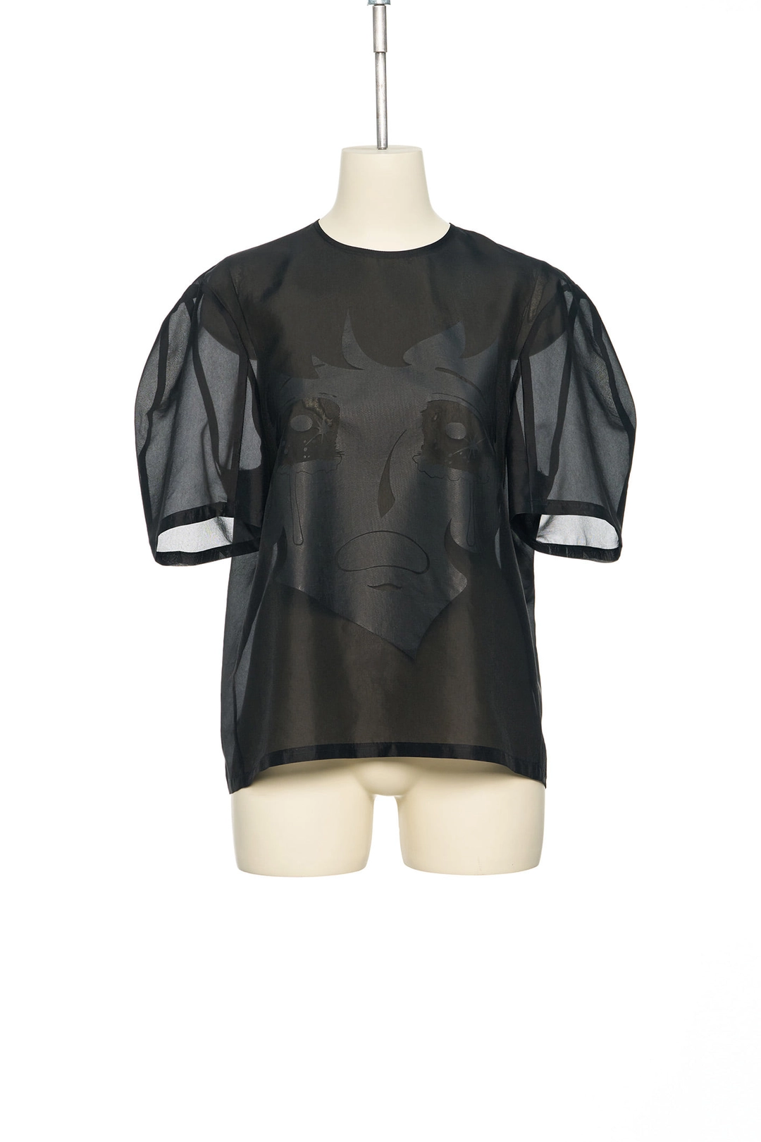 푸쉬버튼 PS26 BLACK CRYING GIRL PRINTED SHEER BLOUSE 상품 이미지 1