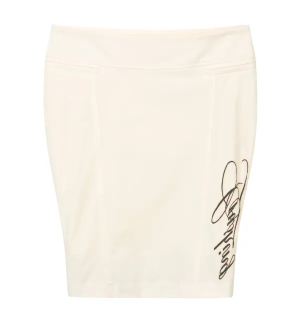 Slit zip skirt (Ivory)