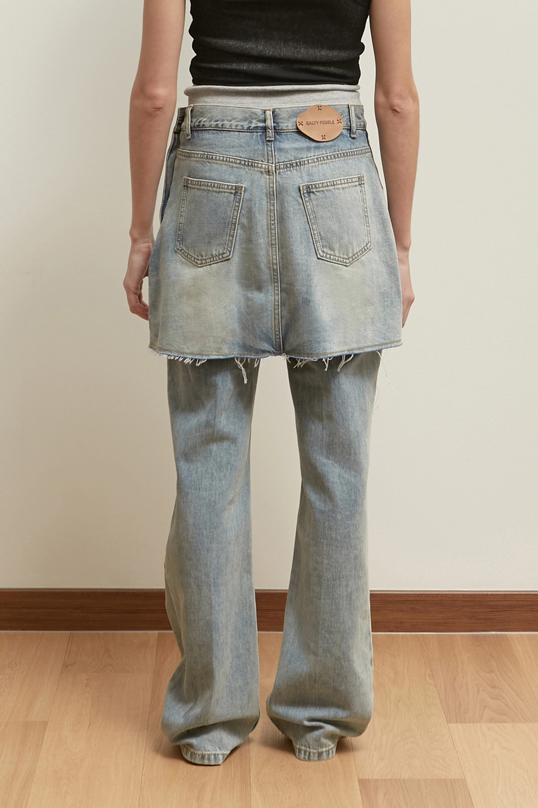 솔티페블 [Restock] SNAP SKIRT JEAN [LIGHT BLUE] 상품 이미지 3