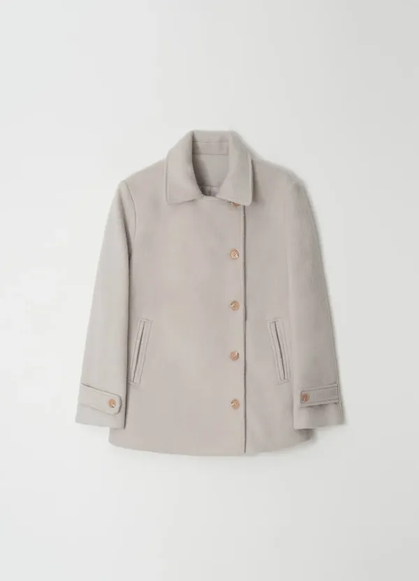 [3RD] Villa Alpaca Half Coat(Pink Beige)