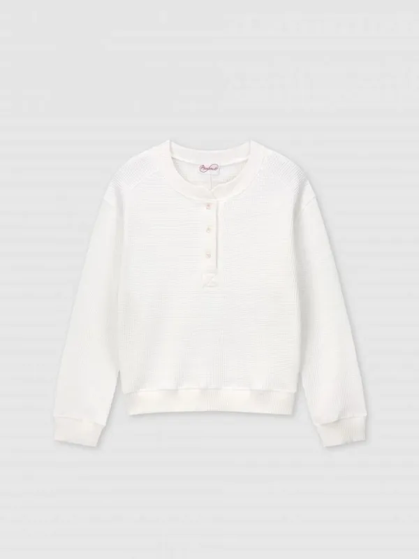 Dinael waffle sweatshirt  [ 4TH ]