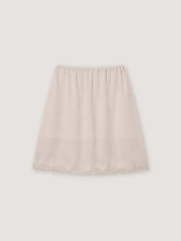 [2nd] Ponds Satin Skirt - Cloud Dancer