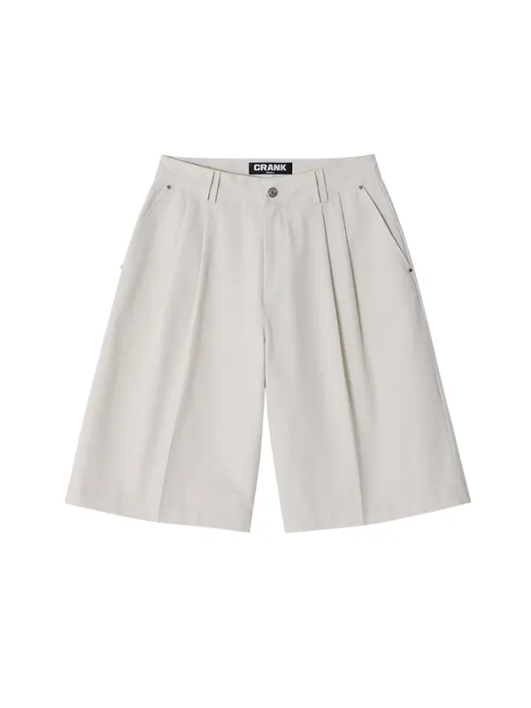 [Last one] RIVET BERMUDA PANTS_CREAM