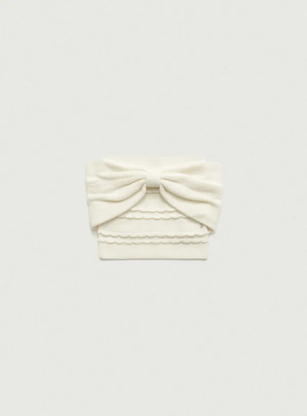 Ribbon Off-Shoulder Knit Top