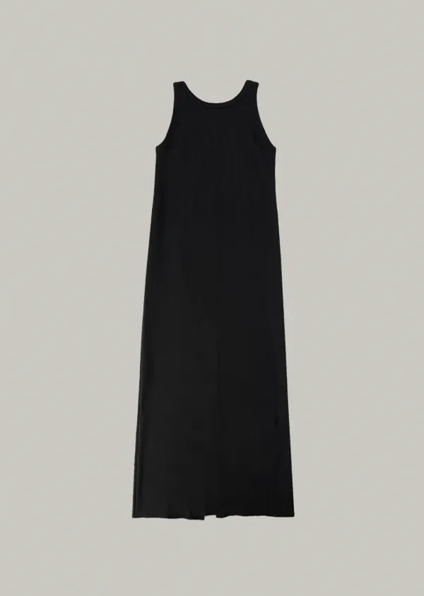 basic ribbed dress (black)