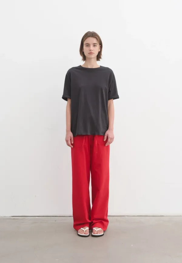 Fatigue drawstring pants (red)