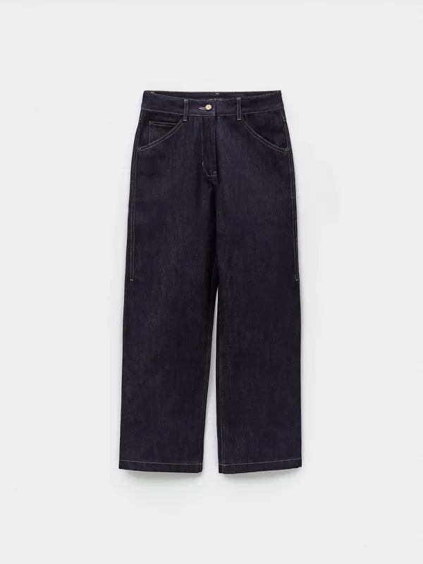 New Straight Fit Denim_Dark Blue