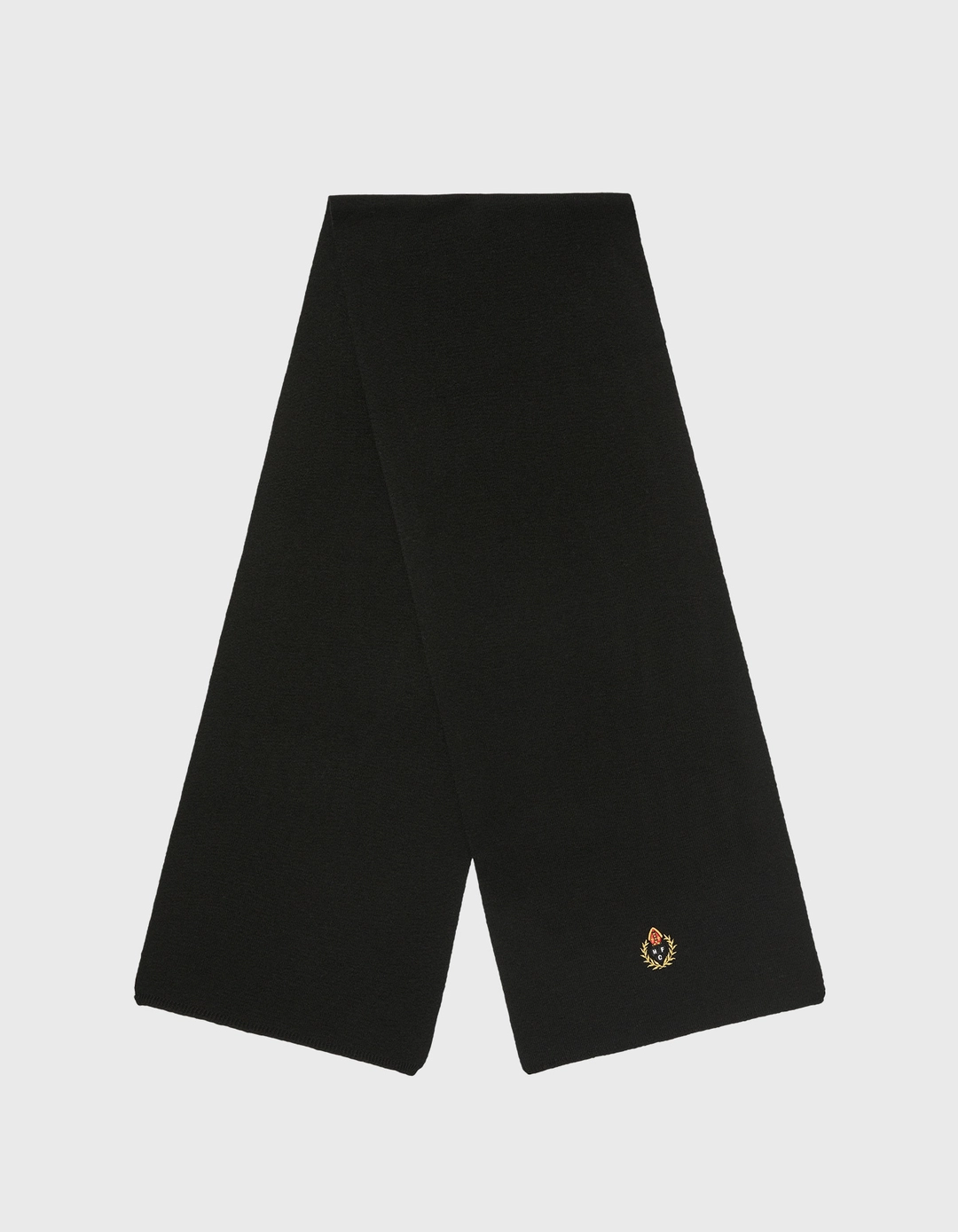 헤리티지플로스 CREST WOOL MUFFLER / Black 상품 이미지 2