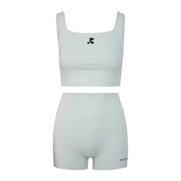 LOGO TOP + SHORTS SET - GREY