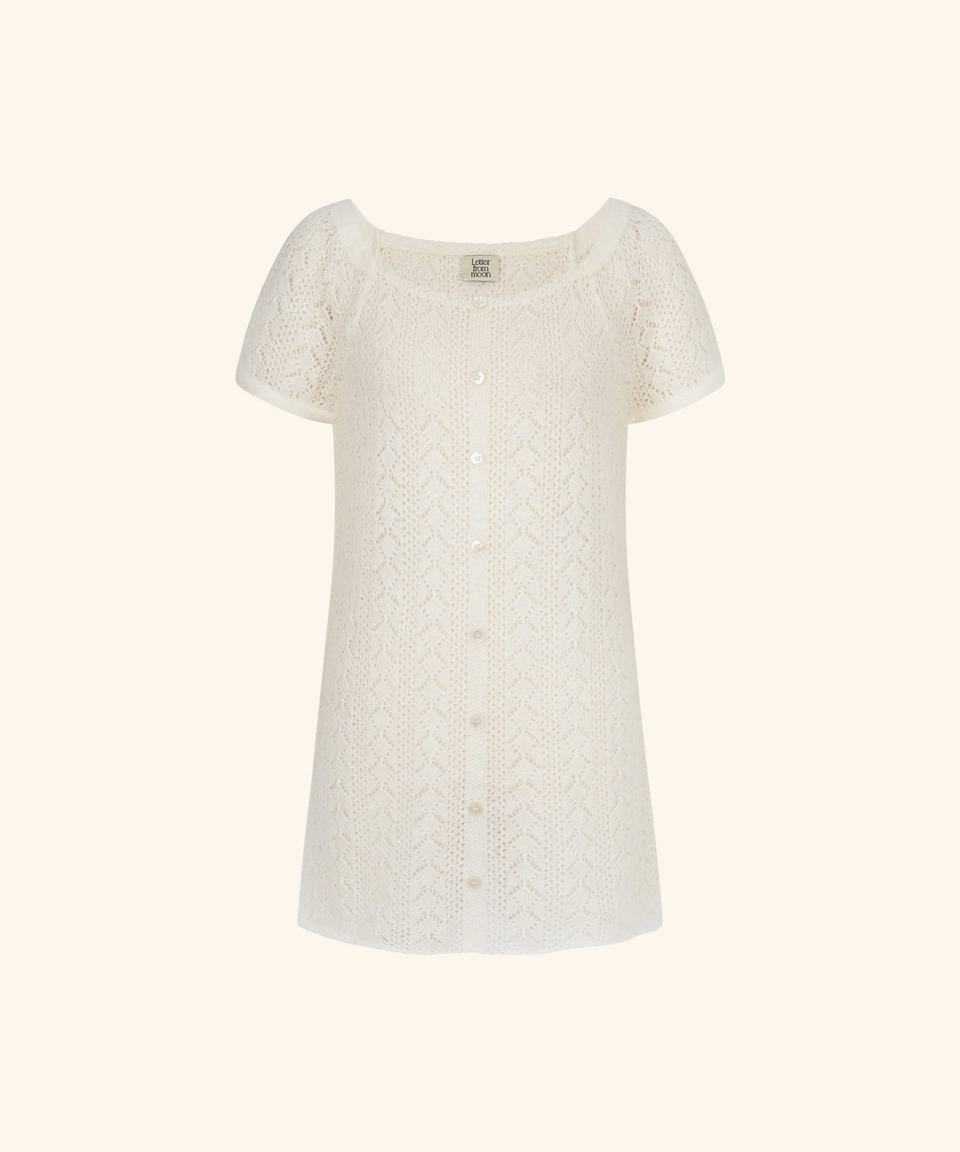 레터프롬문 Roy Layered Knit Dress (Cream) 상품 이미지 1