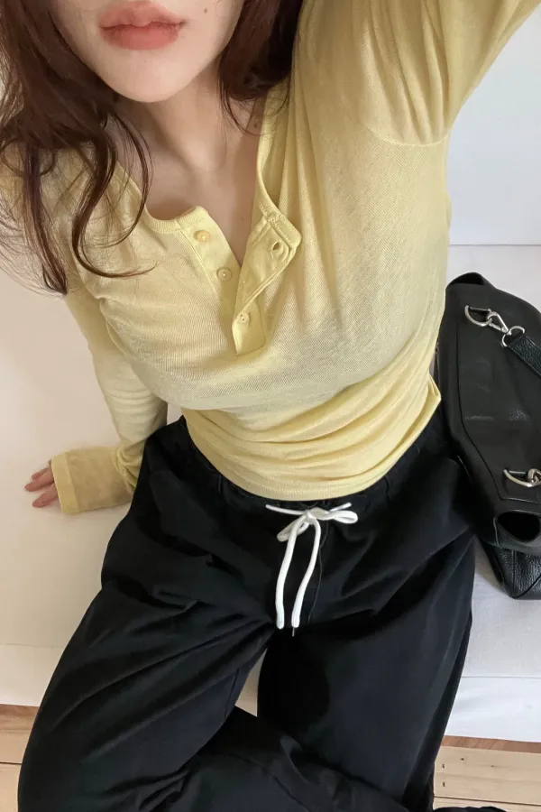 Oren Henley Tee(yellow)