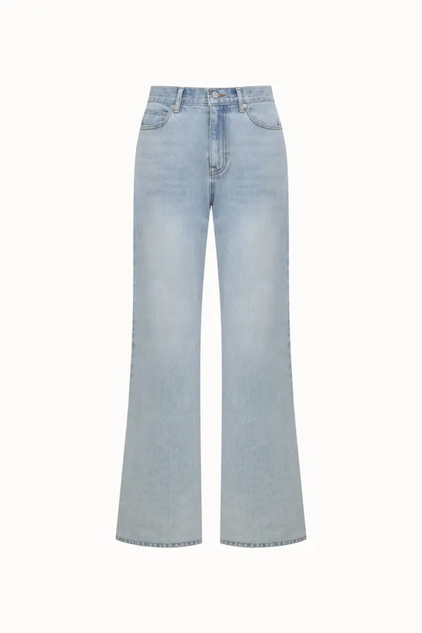 [3차 리오더][기장선택]Semi-Bootcut Denim[LMBFSP25DN5202]-Light Blue