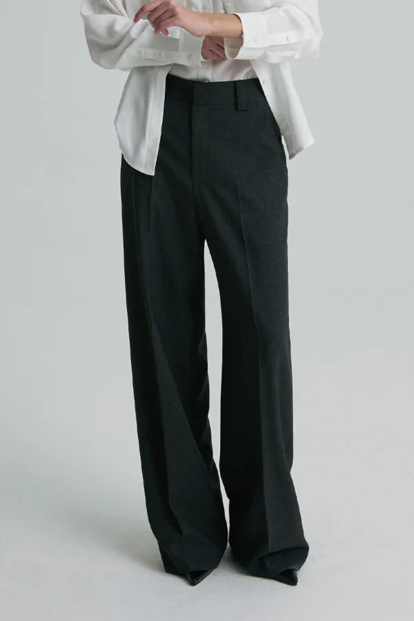 STRAIGHT-LEG TROUSERS