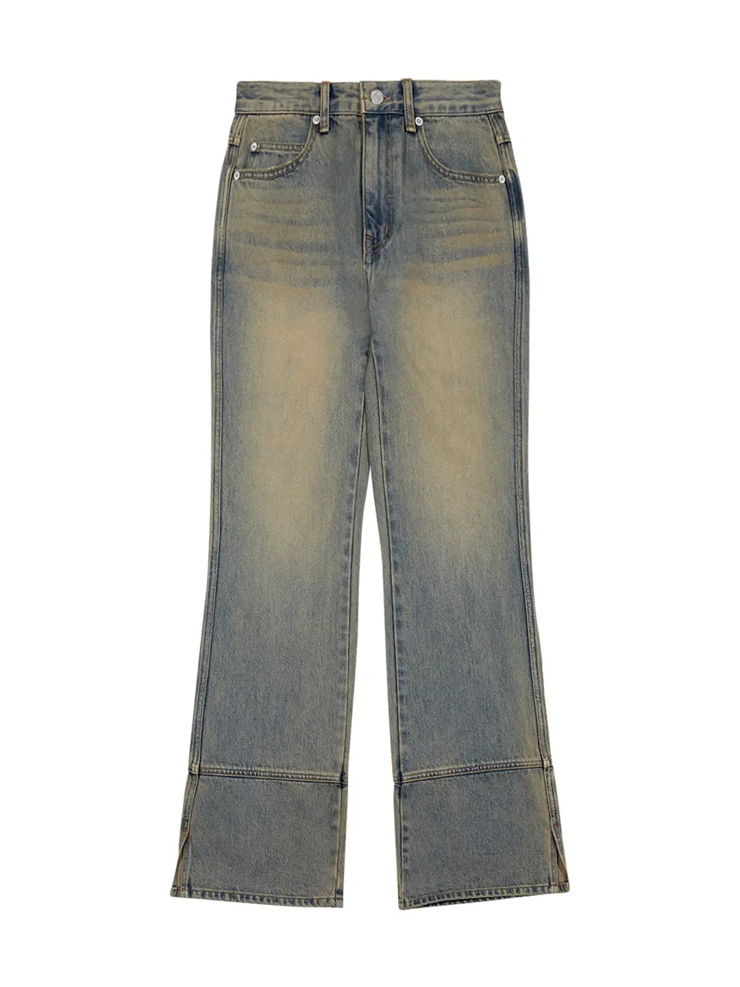 마가린핑거스 SEMI BOOT-CUT DENIM PANTS (LIGHT INDIGO) 상품 이미지 3