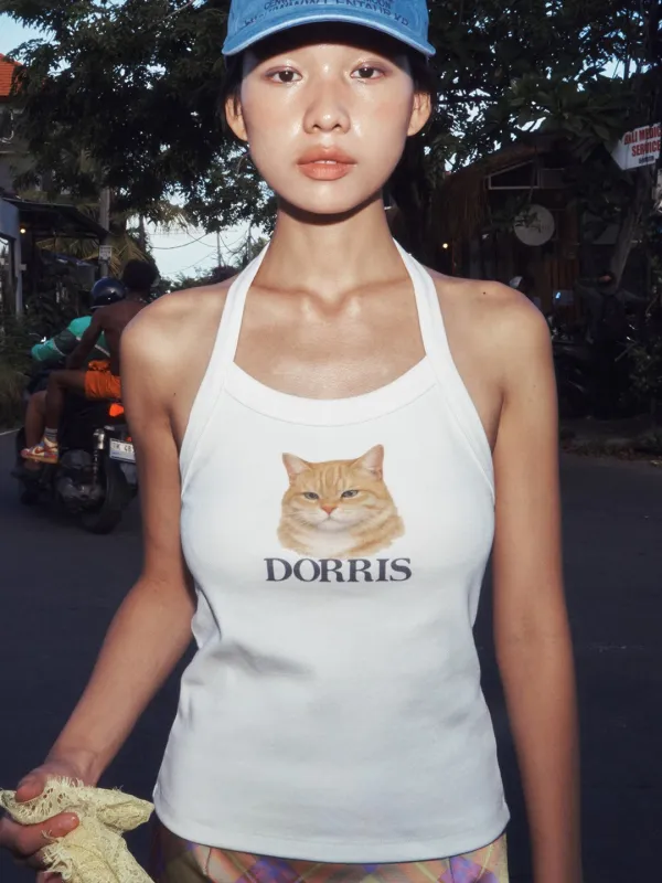DORRIS HALTERNECK SLEEVELESS_WHITE - CENTAUR.KR