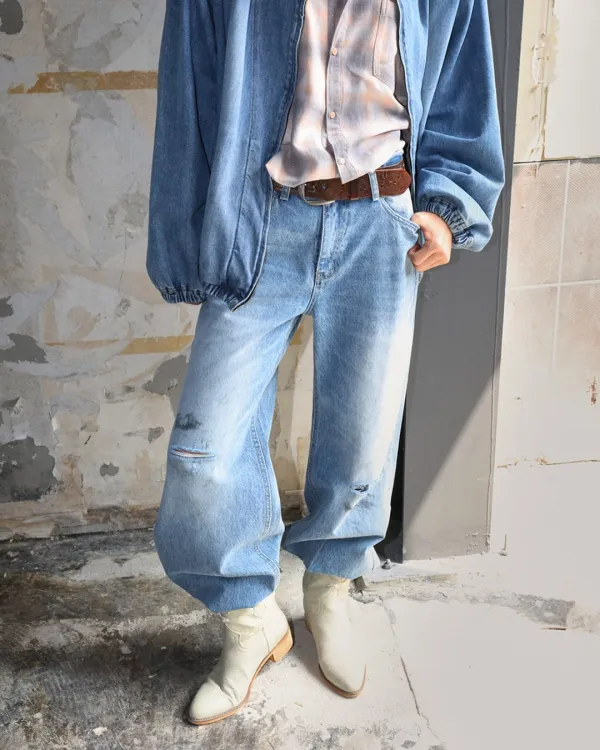xcx distressed bootcut jeans