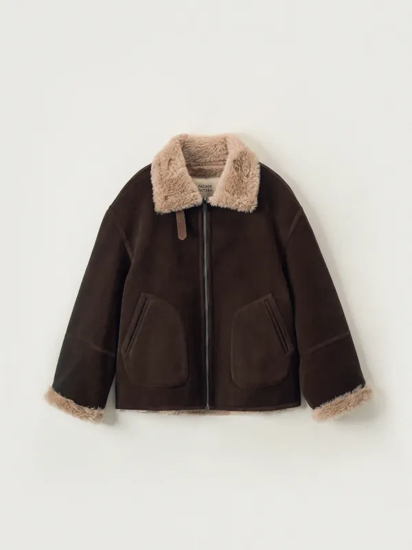 램스울 스웨이드 무스탕_brown