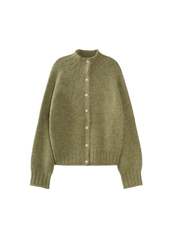 Mused Comfy Alpaca Cardigan - Olive