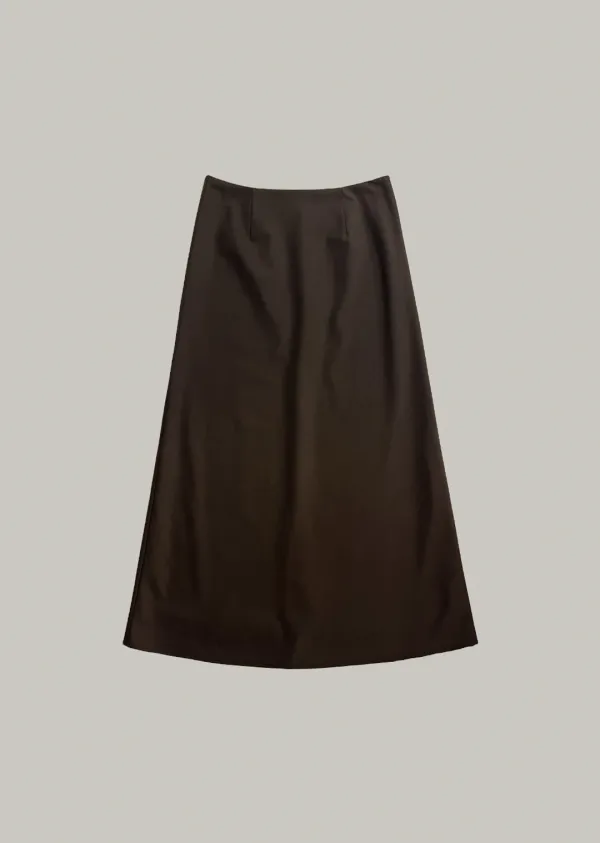 lenn long skirt (brown)
