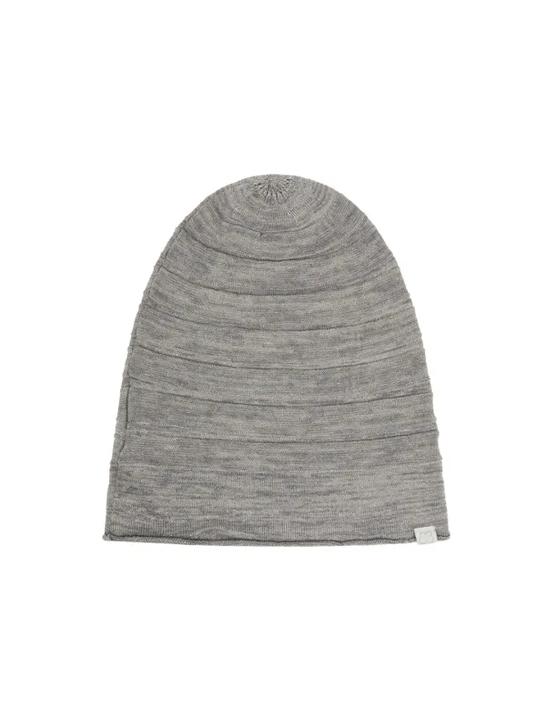 STRIPE GLITTER BEANIE [GREY]