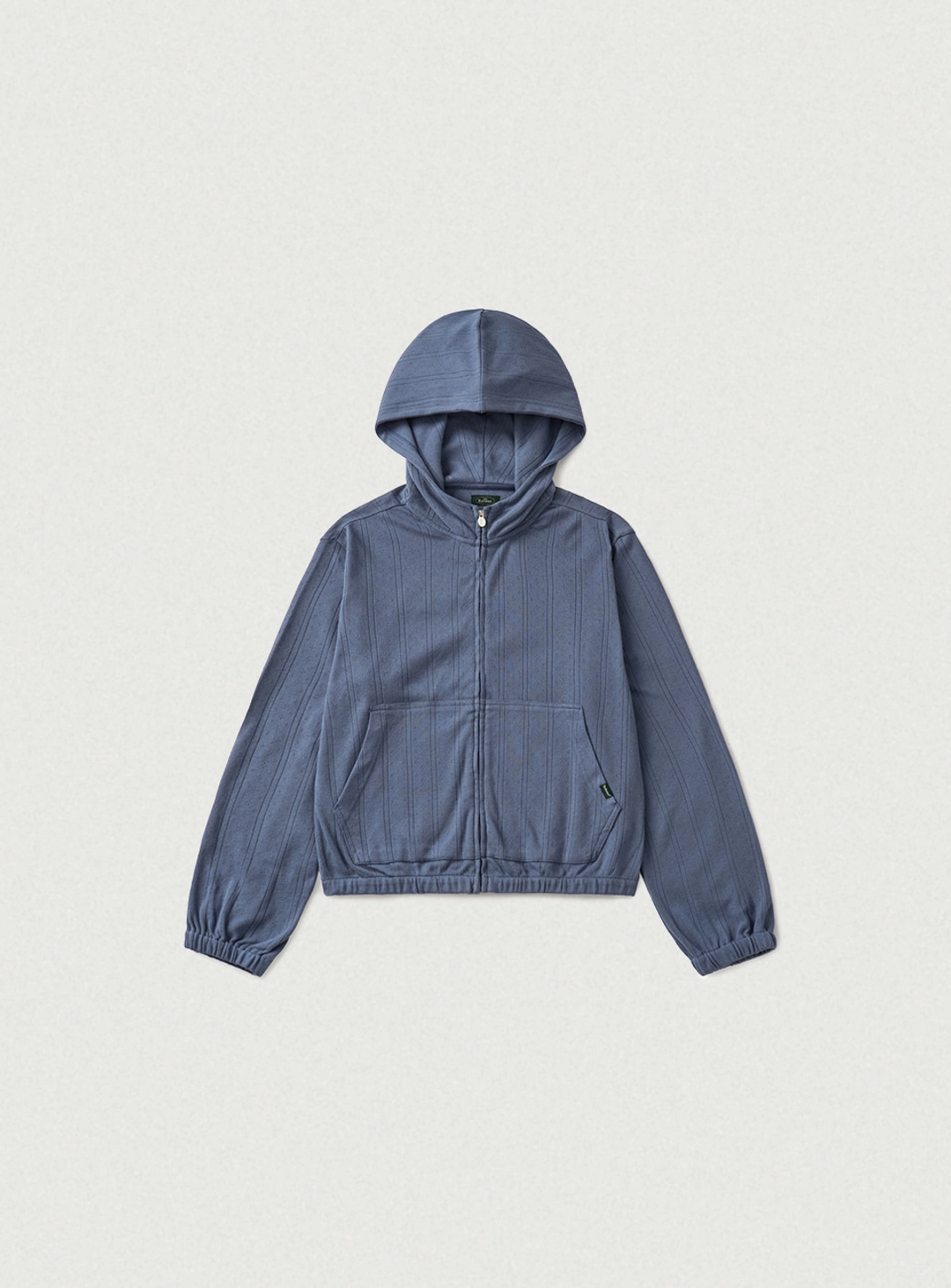 더바넷 Ivel Eyelet Zip-Up Hoodie_Dusty Blue 상품 이미지 1