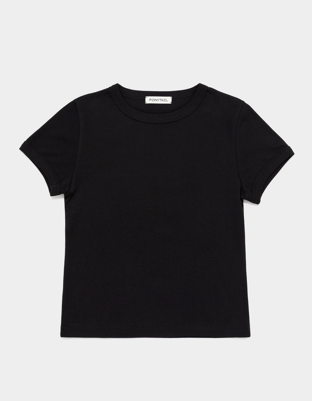 포니테일 Soft Fit Tee (Black) 상품 이미지 1