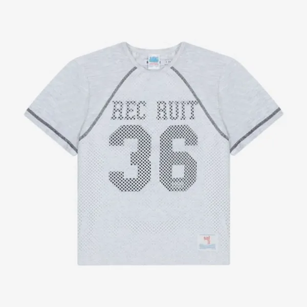 1/2 REC RUIT RAGLAN MESH TEE (WHITE)