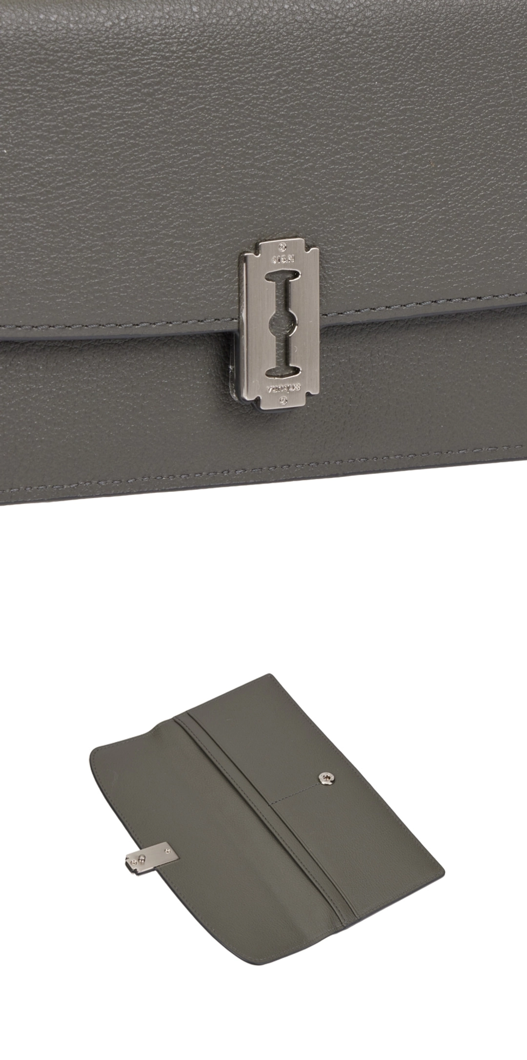 분크 Semi Lune Zipper Long Wallet (세미 룬 지퍼 장지갑) Slate Khaki 상품 이미지 2