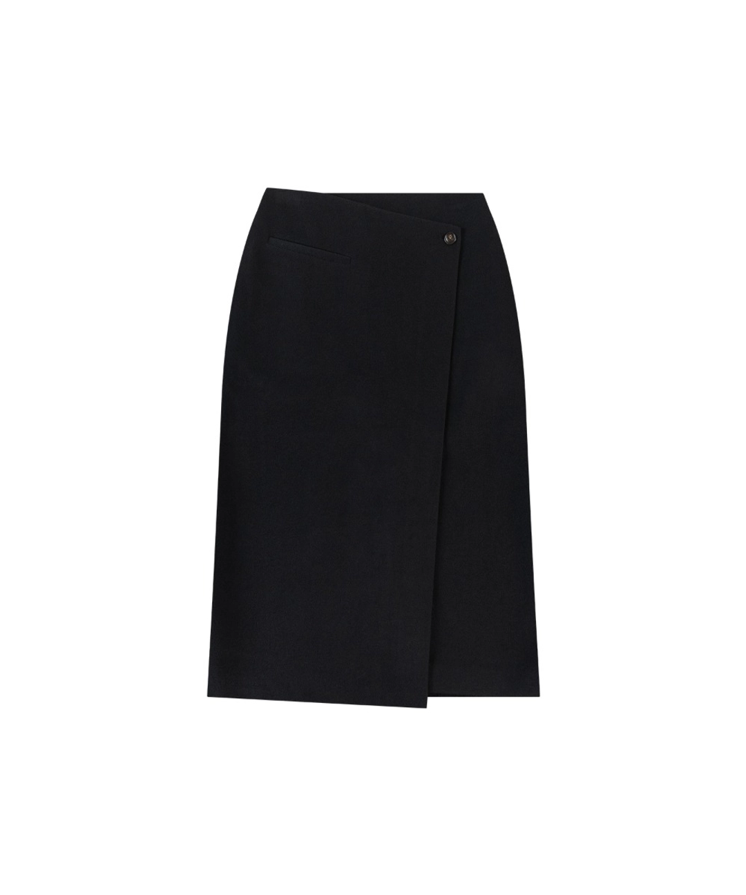 반원 아뜰리에 P3276 울 블렌드 랩 스커트_Black 상품 이미지 3