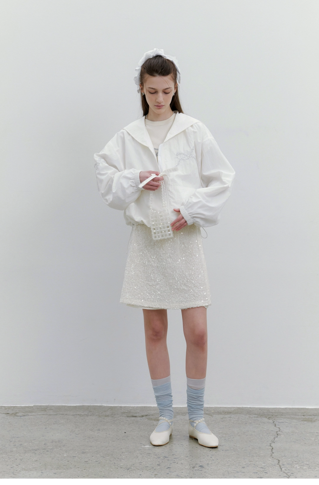순수 (2nd Re-stock) Ray Anorak (White) 상품 이미지 1
