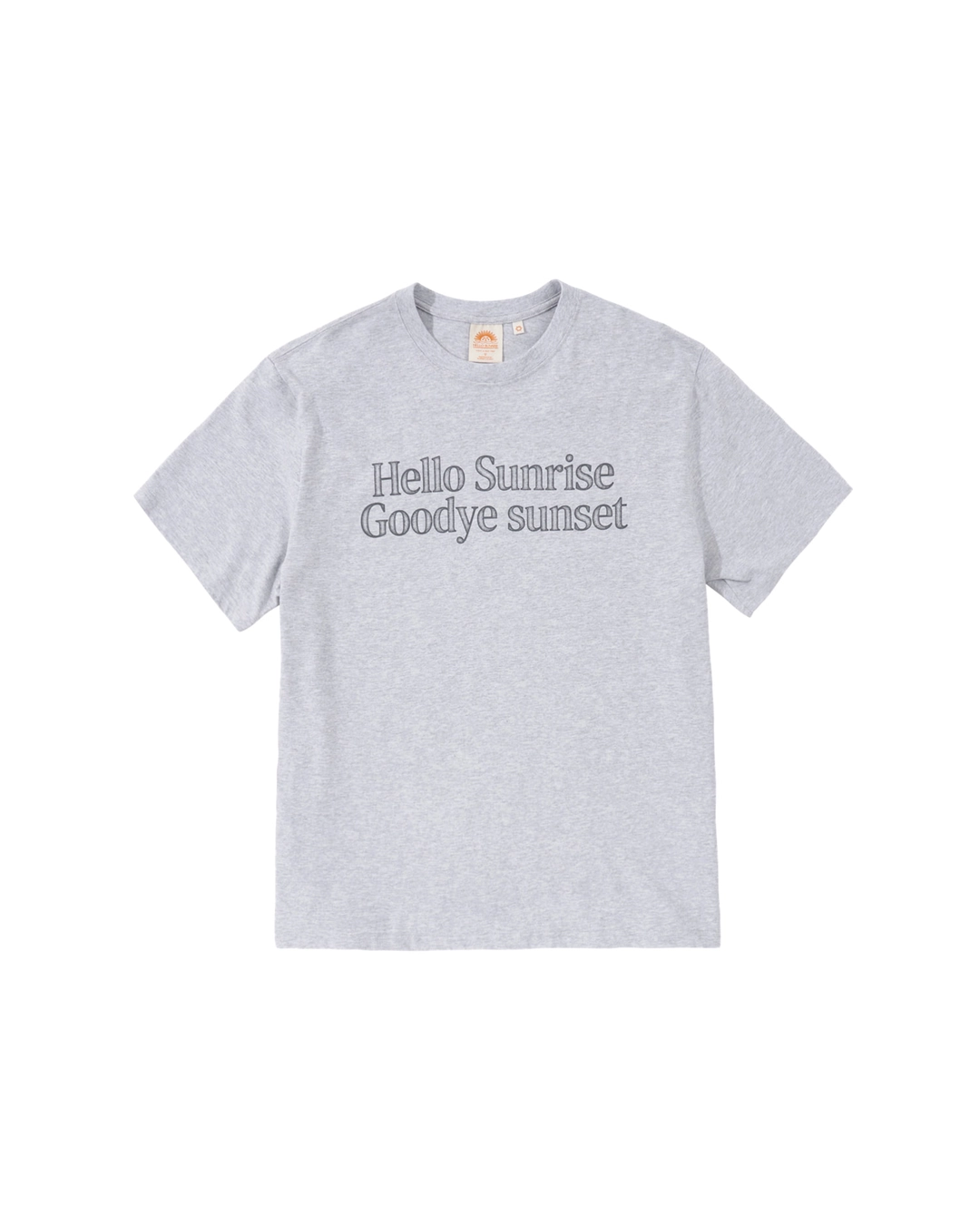 헬로선라이즈 Hello Sunrise Find My B Tee_3% Melange Gray 상품 이미지 2